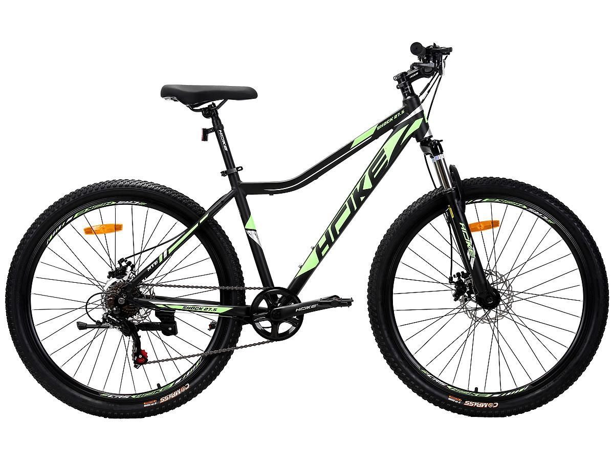 HOKE Shock 27,5 MD матовый чёрный-зелёный 15